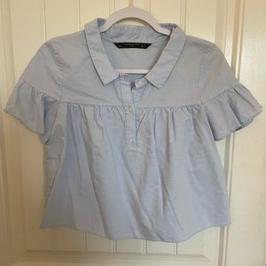Zara Button Blouse
